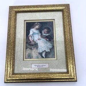 "Sweethearts" Framed Print by British Artist Frederick Morgan Proverbs 17:17